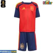 Spanien Heimtrikotsatz Kinder WM 2026 Kurzarm (+ Kurze Hosen)